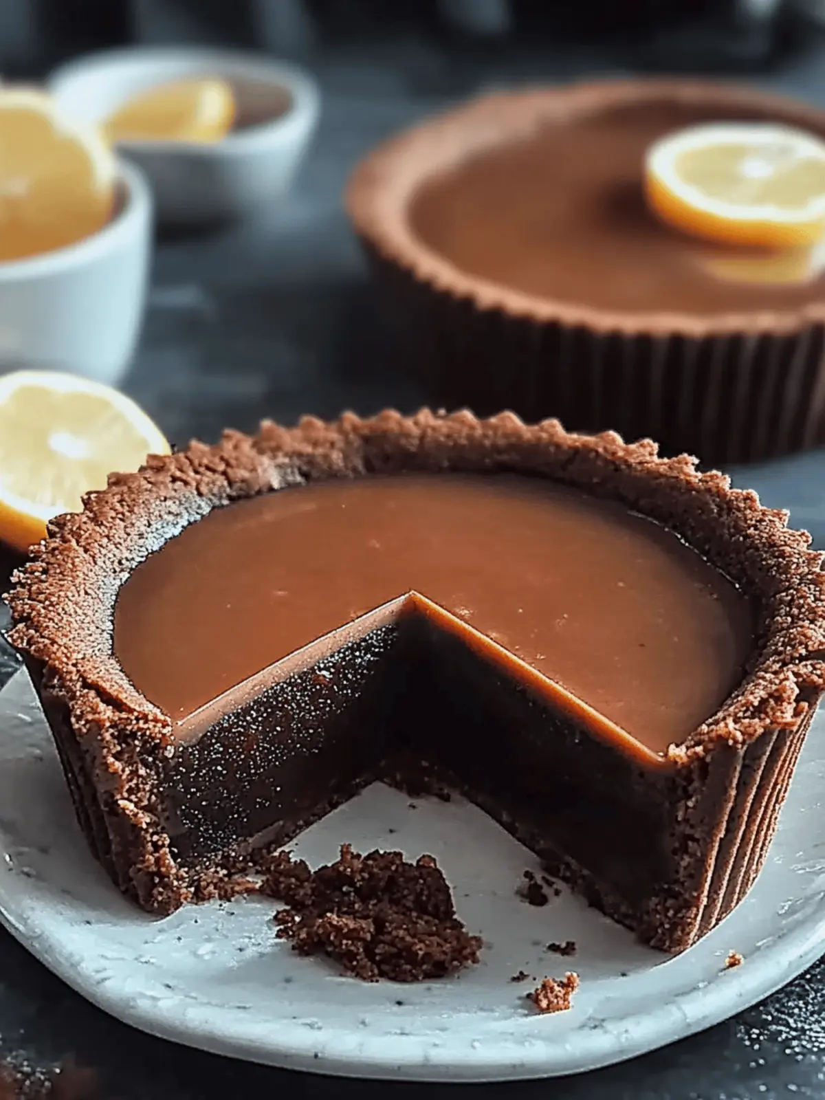 Indulgente italienische Schokoladentarte, die Ihre Gäste begeistern wird