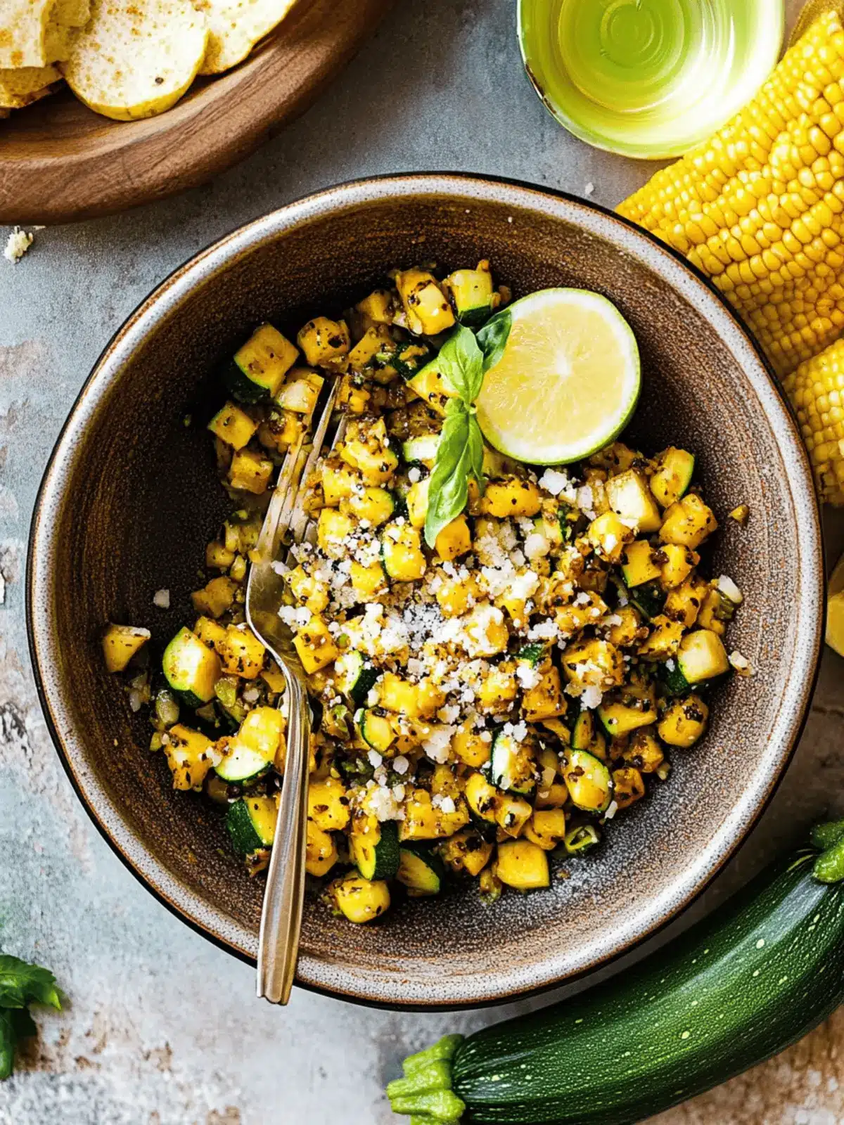 Gegrillter Mais- und Zucchinisalat für den Sommer 5 Gegrillter Mais- und Zucchinisalat