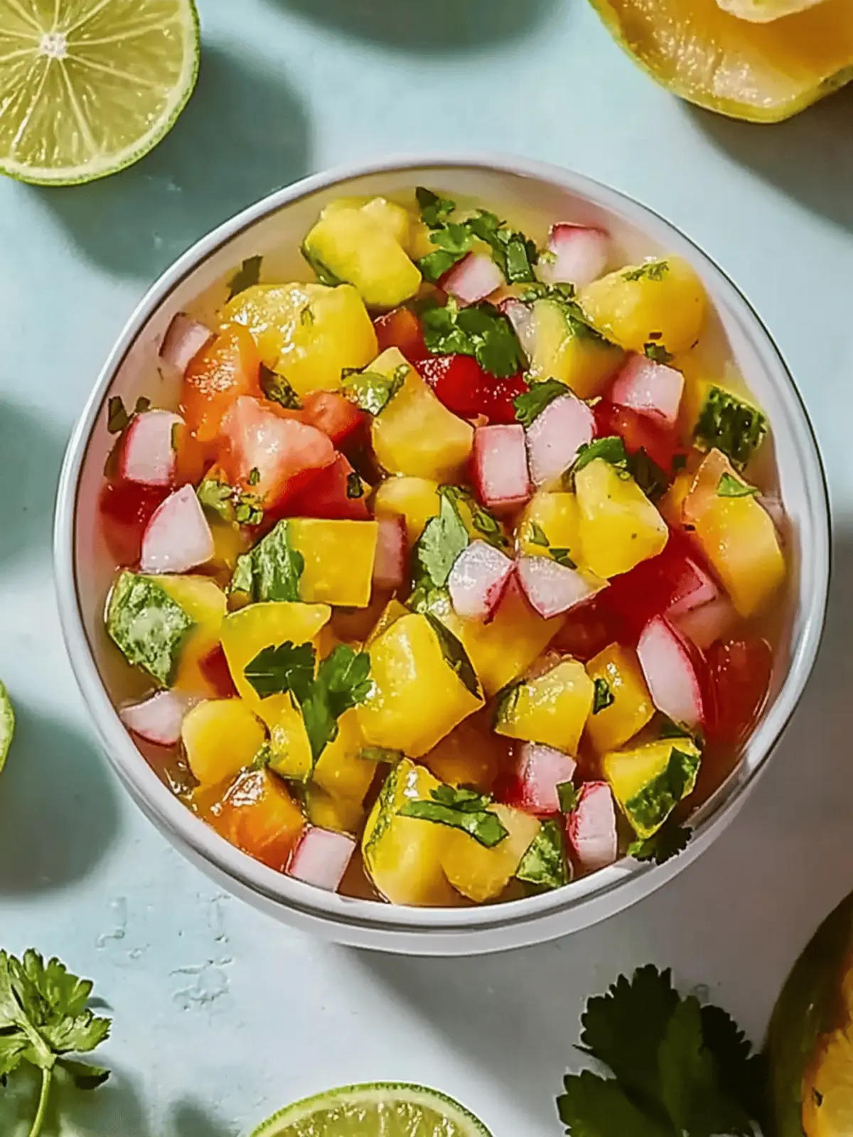 Mango Pico de Gallo für den perfekten Genuss 4 Mango Pico de Gallo: Mango Pico de Gallo