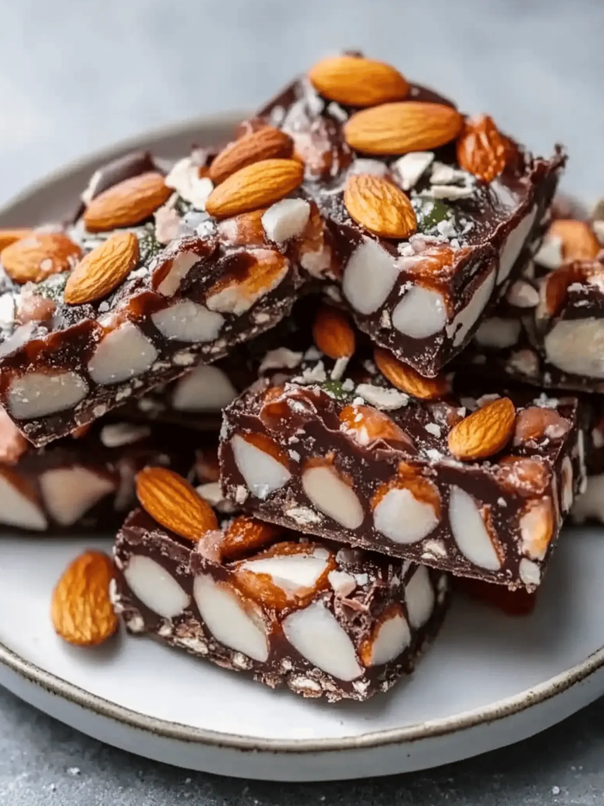 Dunkle Schokolade und Meersalz Nussriegel Rezept