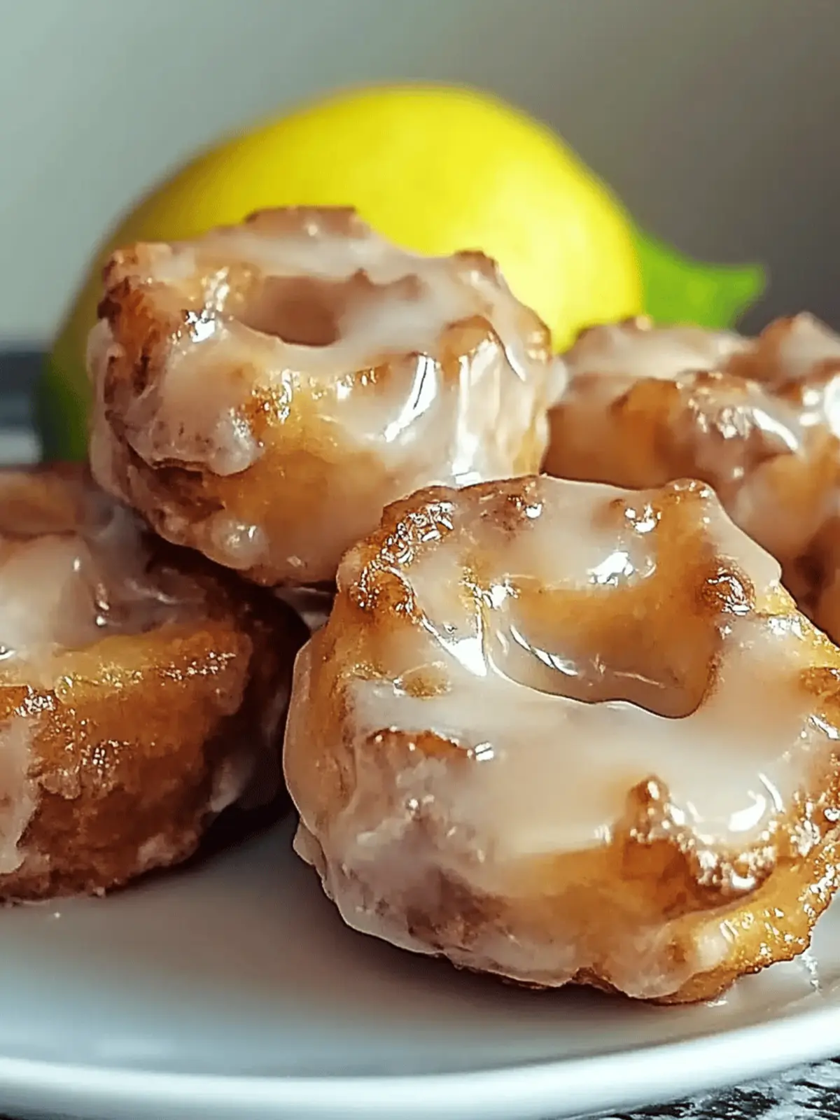 Gebratene Apfelküchlein mit Glasur: Gesund und Lecker 3 Gebratene Apfelküchlein mit Glasur