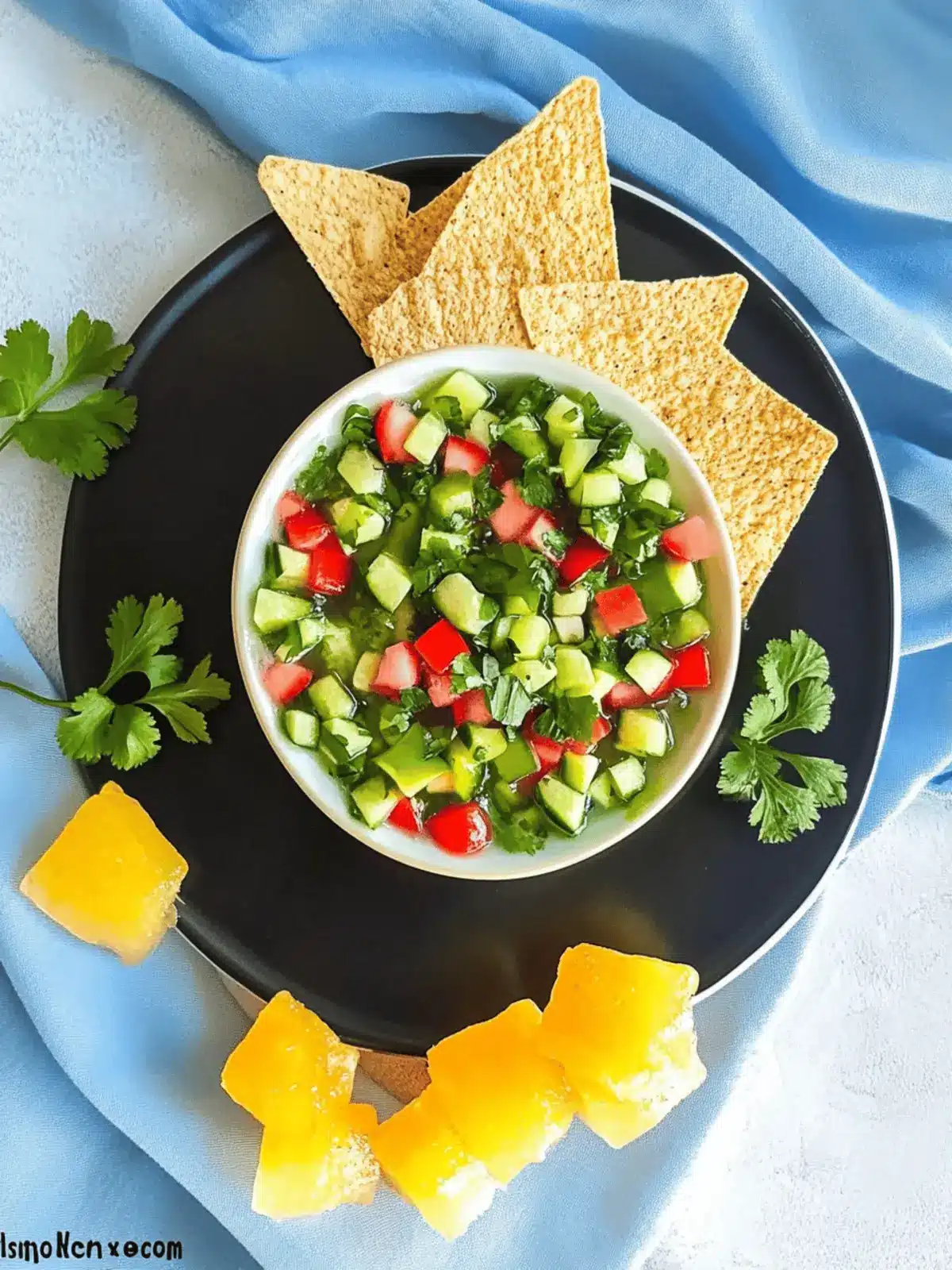Frische Kiwi Gurken Salsa für den perfekten Sommergenuss 4 Kiwi Gurken Salsa