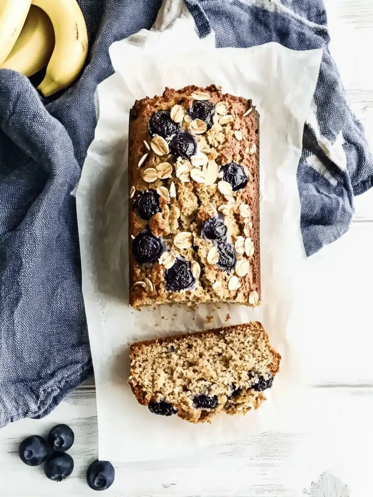 Blaubeer Haferflocken Bananenbrot Rezept für Genießer 4 Blaubeer Haferflocken Bananenbrot