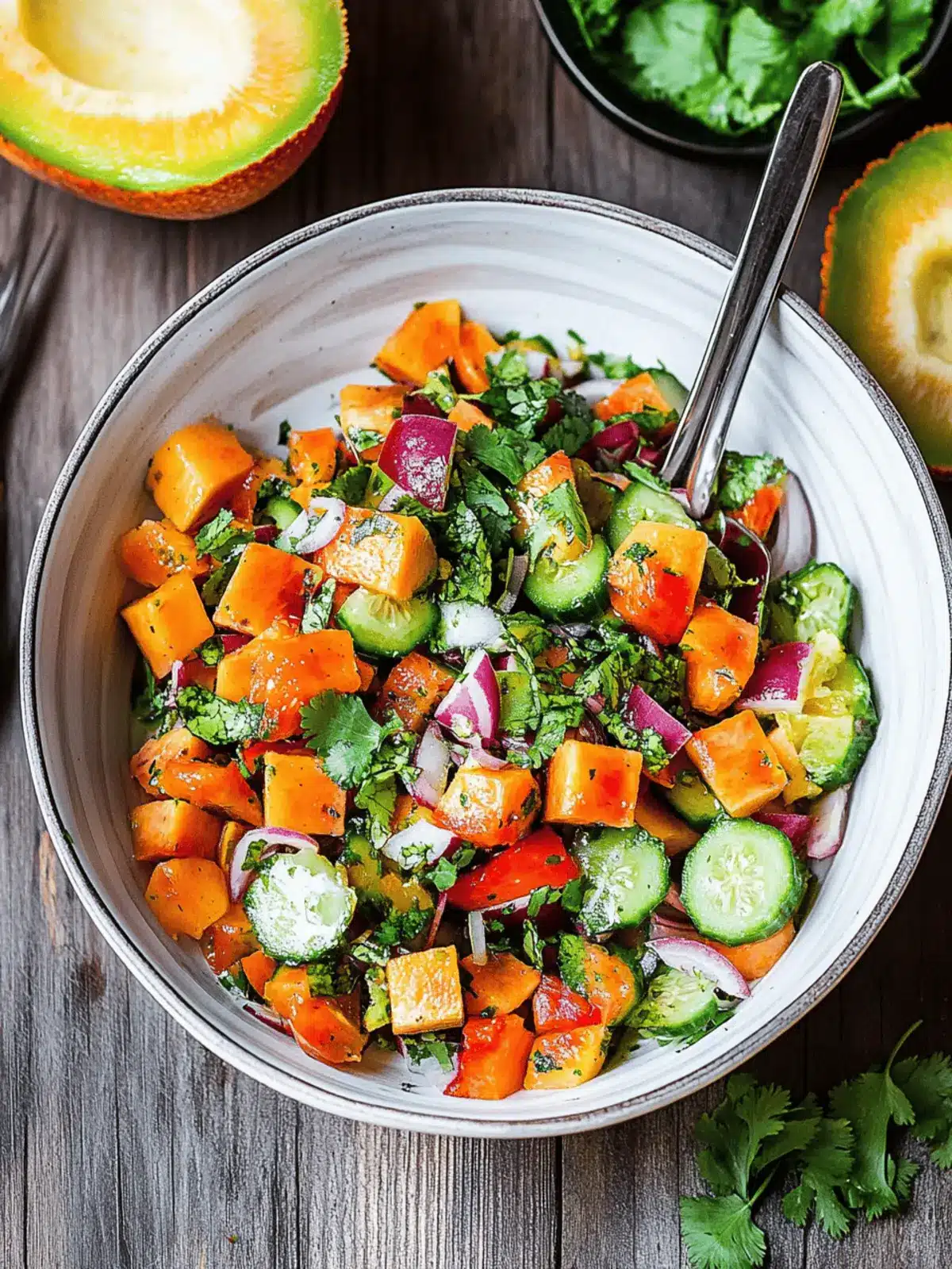 Mexikanischer Papaya-Salat