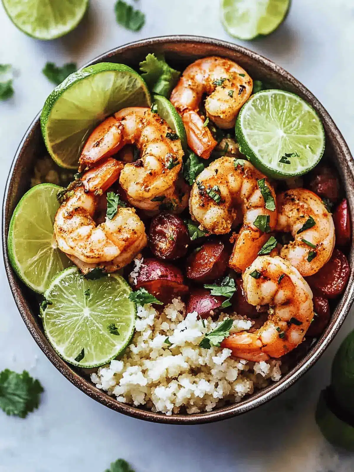 Chipotle Limetten Garnelen Schüssel Rezept