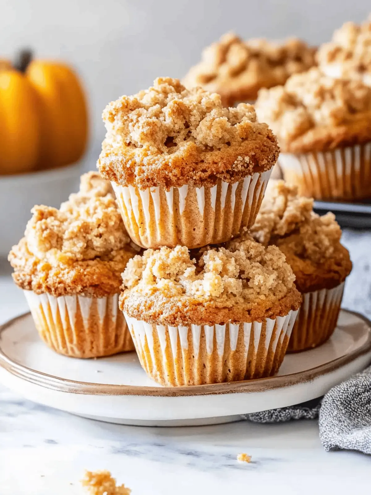 Kürbis Streuselmuffins für Herbstzauber 3 Kürbis Streuselmuffins