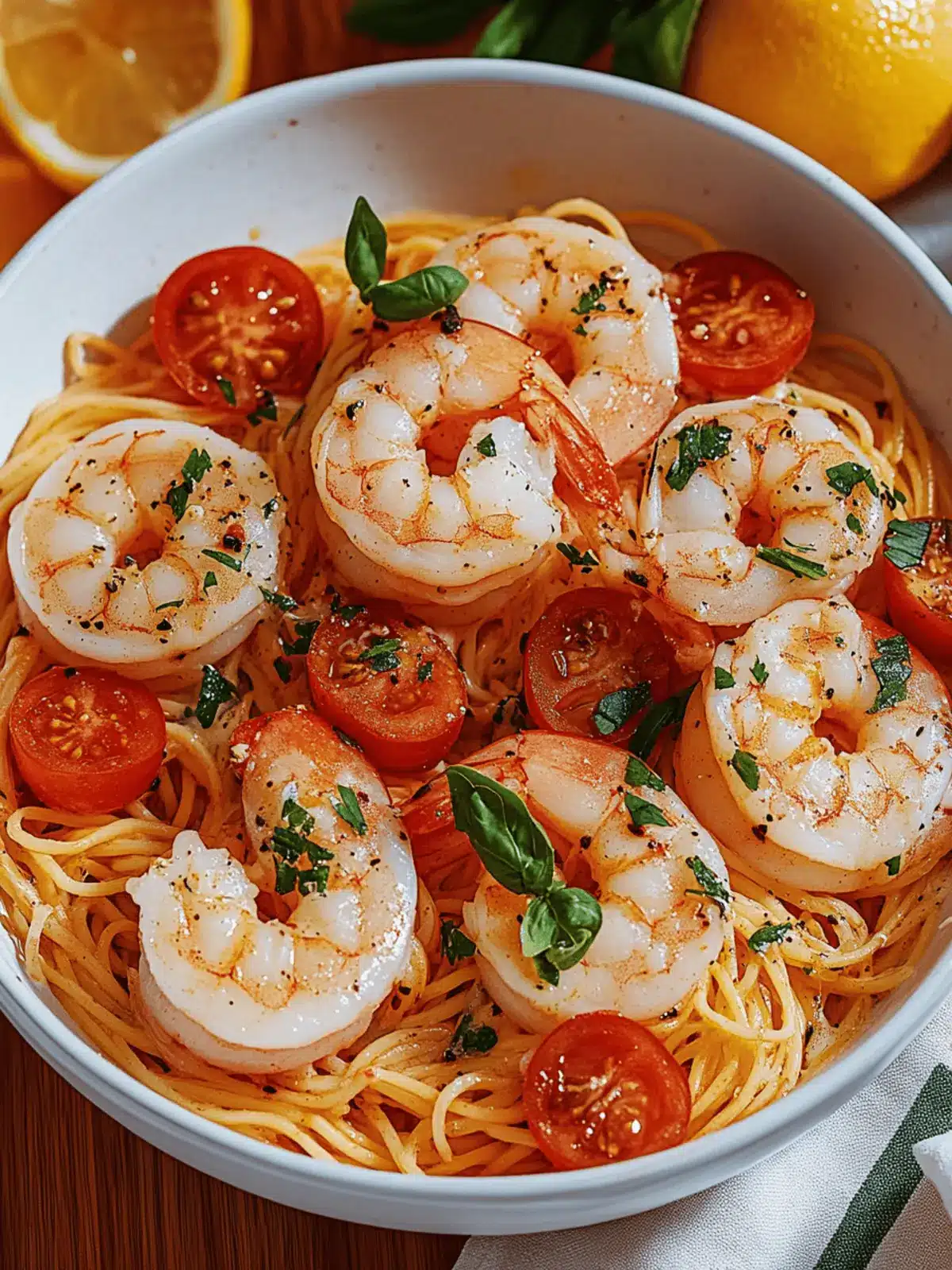 Garnelen Fra Diavolo Pasta für ein schnelles Dinner 4 Garnelen Fra Diavolo Pasta