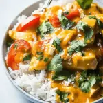 Schmorhühner Kürbiscurry