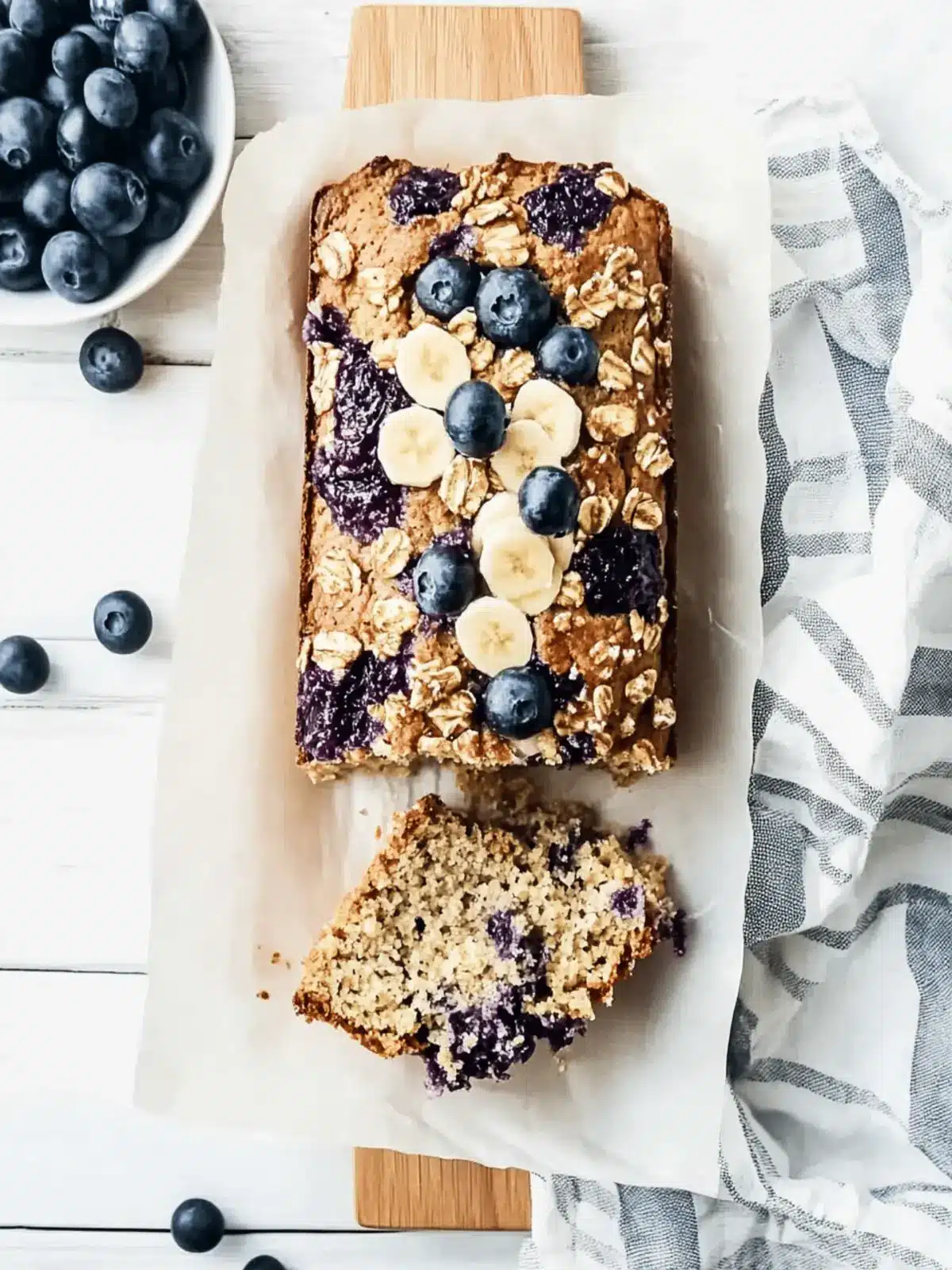 Blaubeer Haferflocken Bananenbrot Rezept für Genießer 2 Blaubeer Haferflocken Bananenbrot