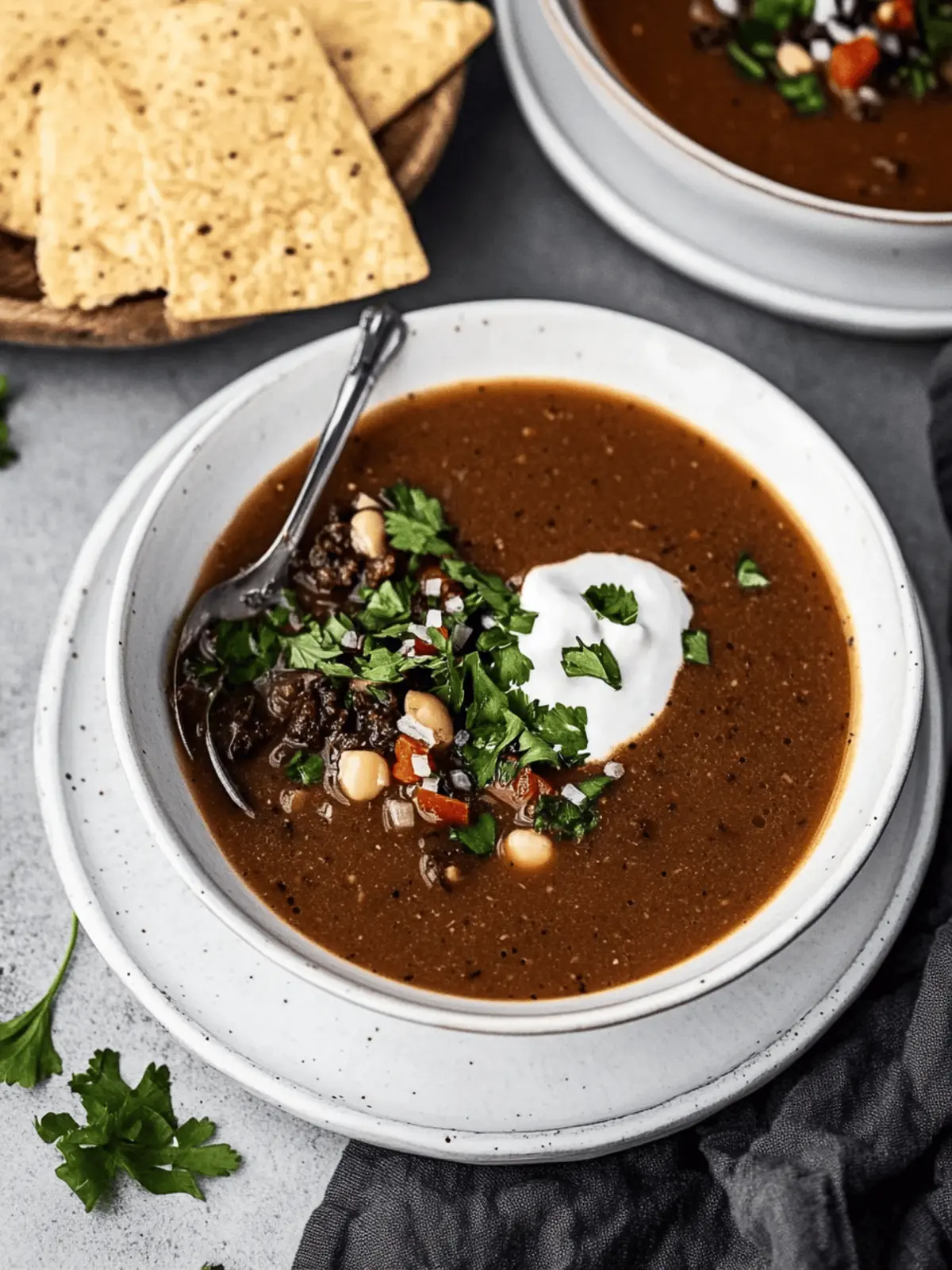 Würzige schwarze Bohnensuppe für gemütliche Abende 5 Würzige schwarze Bohnensuppe