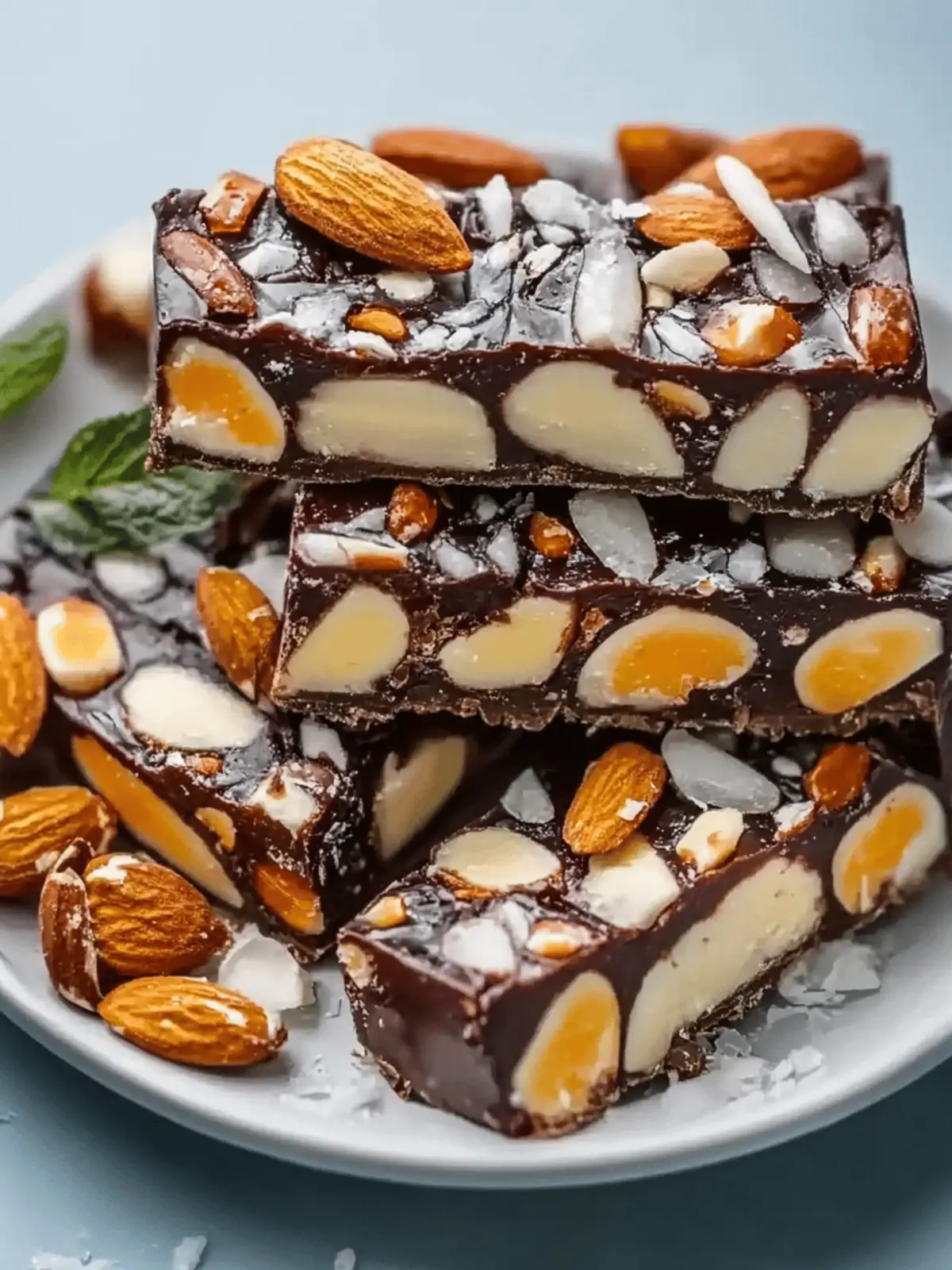 Dunkle Schokolade und Meersalz Nussriegel Rezept