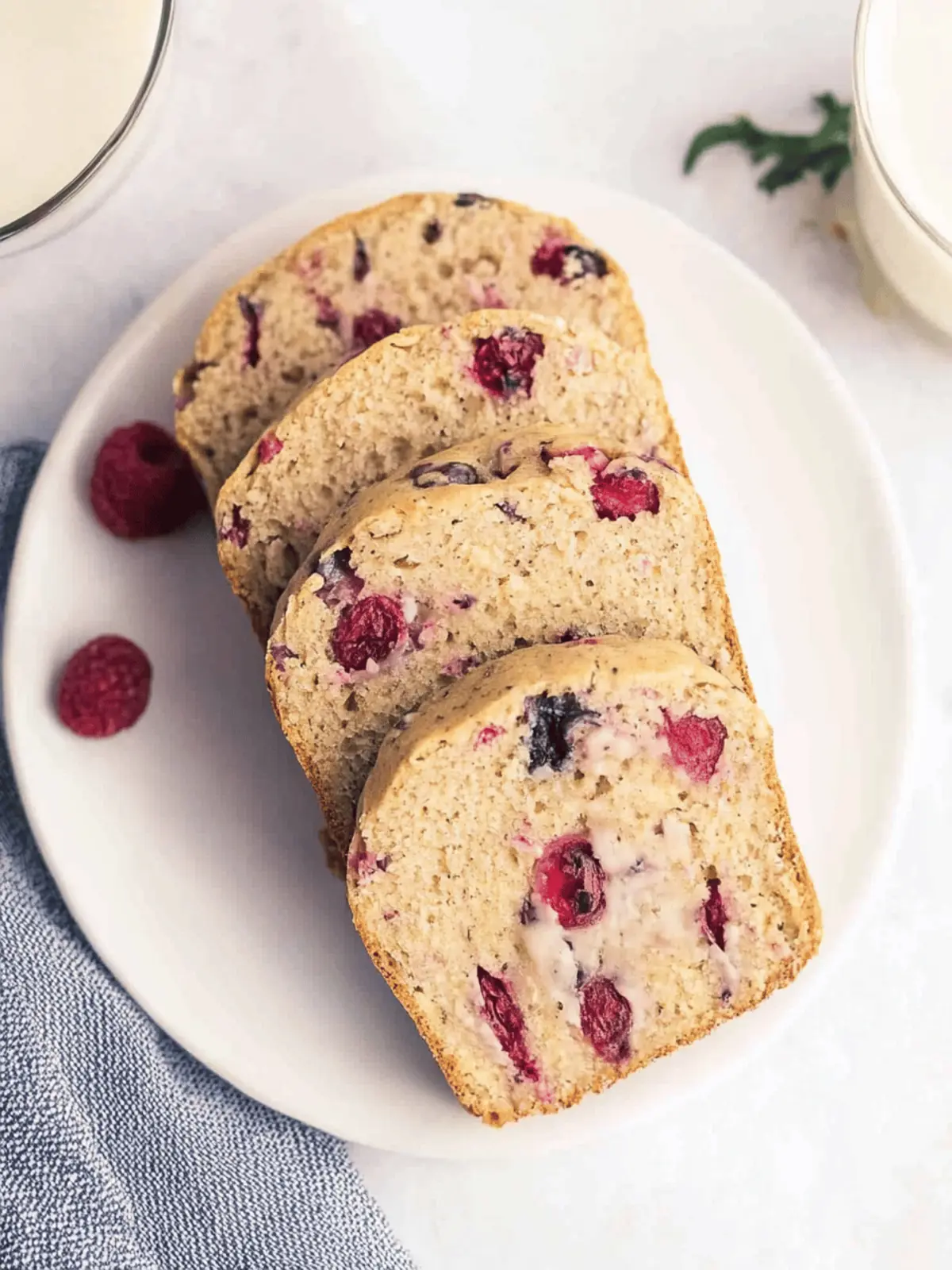 Vollkorn-Dreifach-Beeren-Bananenbrot für den perfekten Snack 5 Vollkorn-Dreifach-Beeren-Bananenbrot