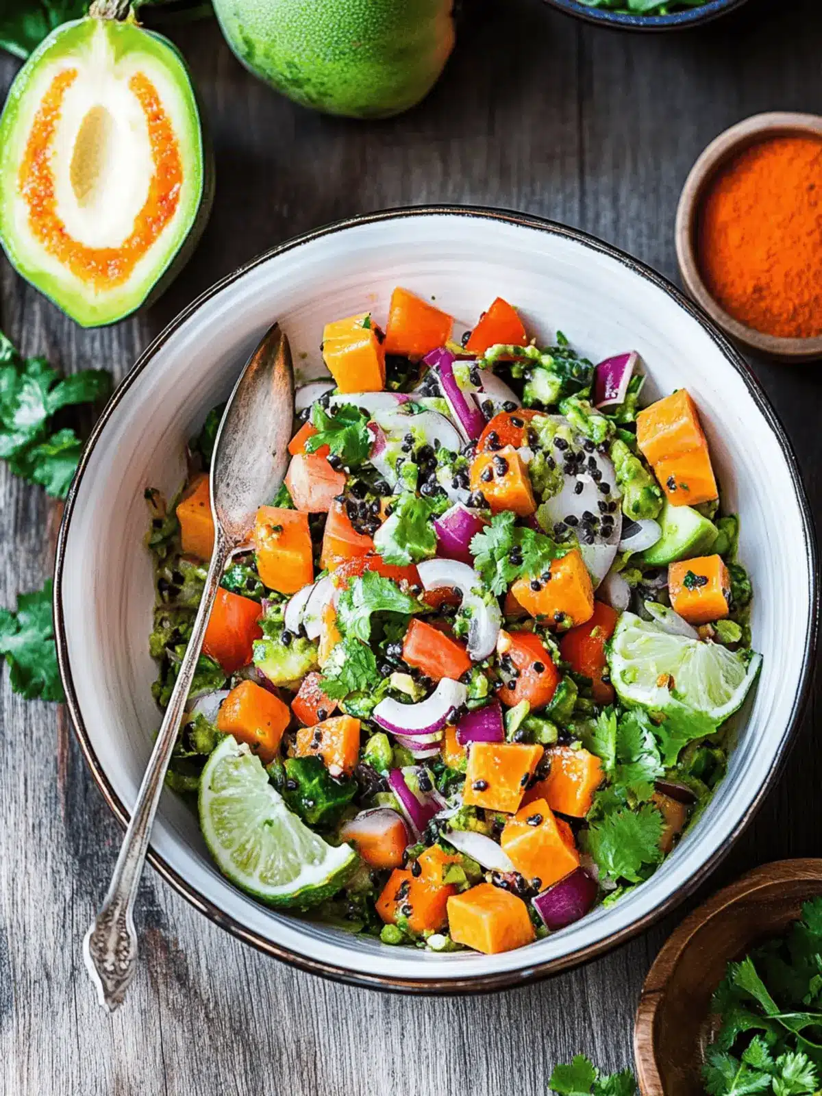 Mexikanischer Papaya-Salat