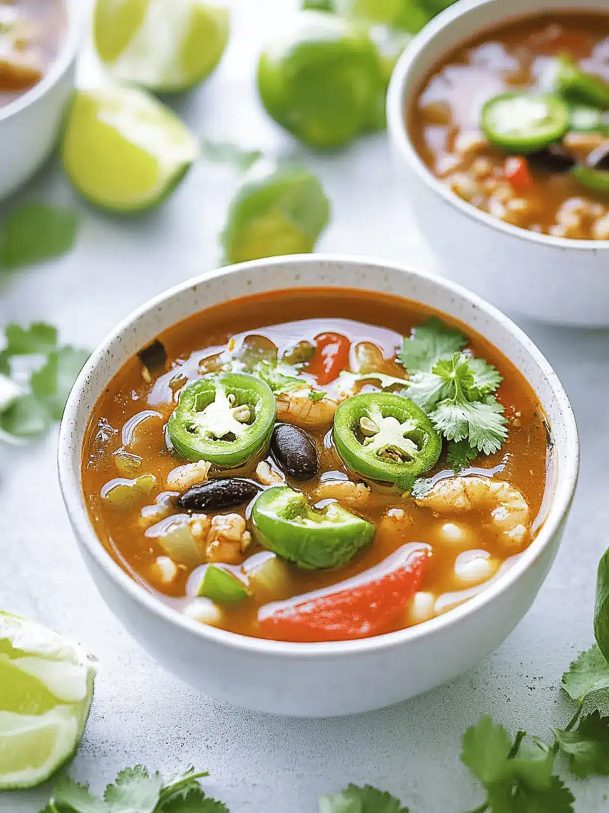 Hühnchen-Fajita-Suppe für den perfekten Genuss 2 Hühnchen-Fajita-Suppe