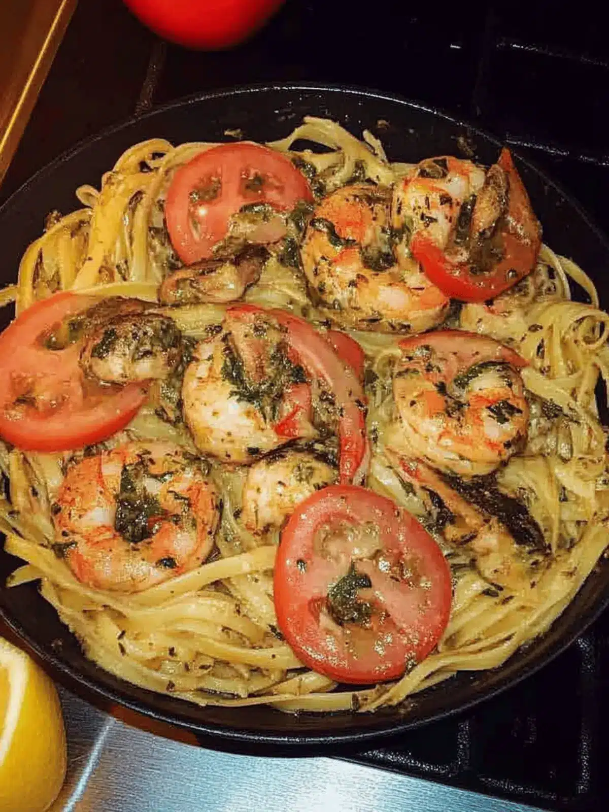 Jerk Garnelen Fettuccine – Karibischer Genuss pur 3 Jerk Garnelen Fettuccine