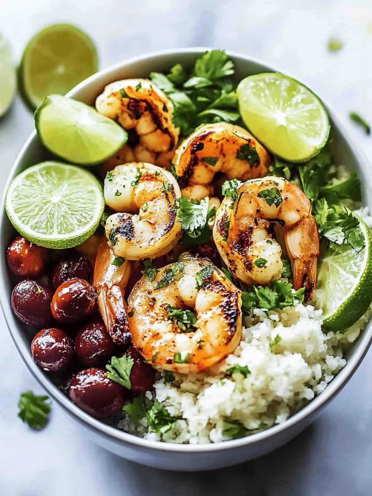 Chipotle Limetten Garnelen Schüssel Rezept