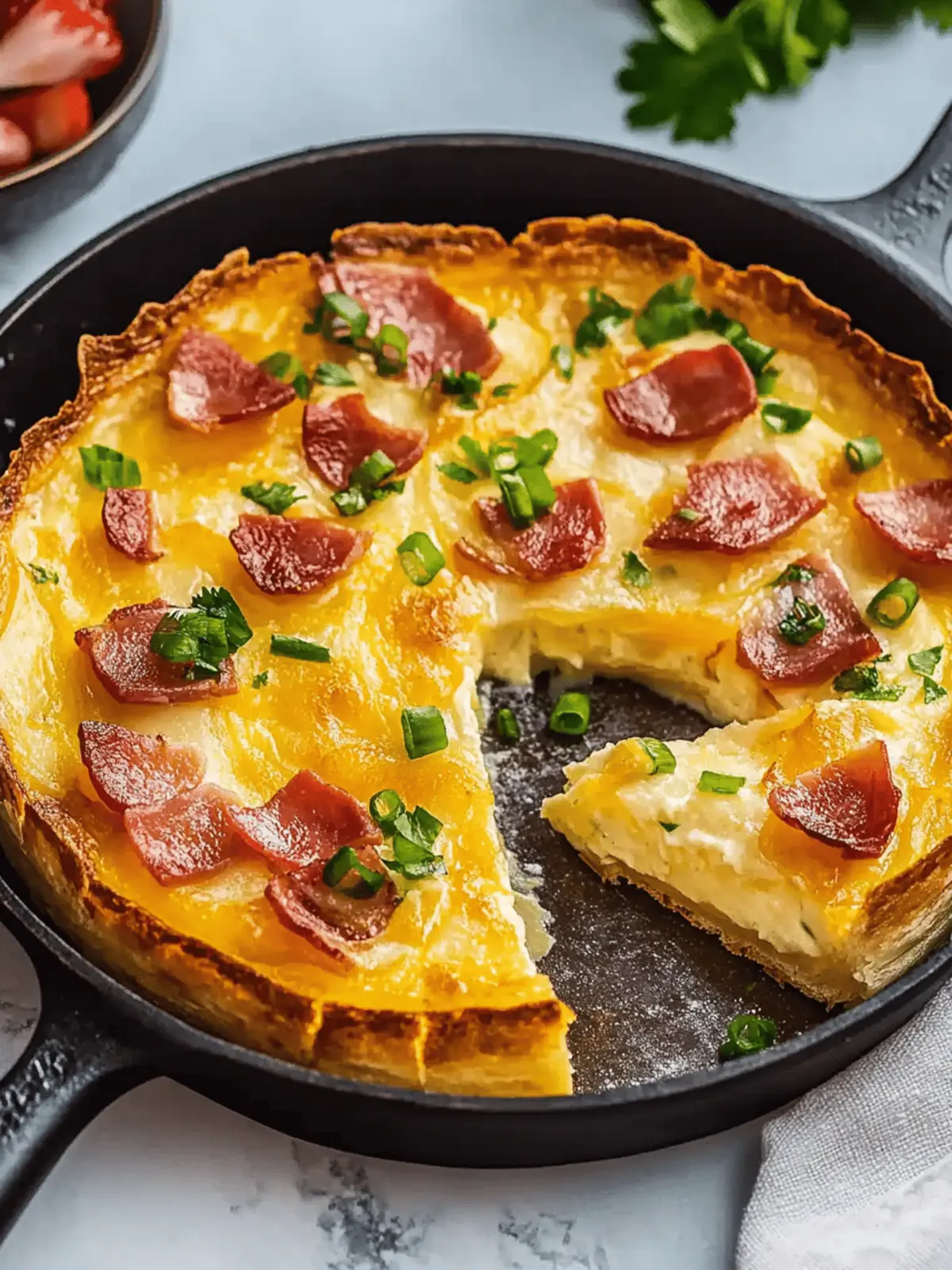 Niederländischer Babyherzkuchen mit Speck und Cheddar 4 Niederländischer Babyherzkuchen mit Speck und Cheddar