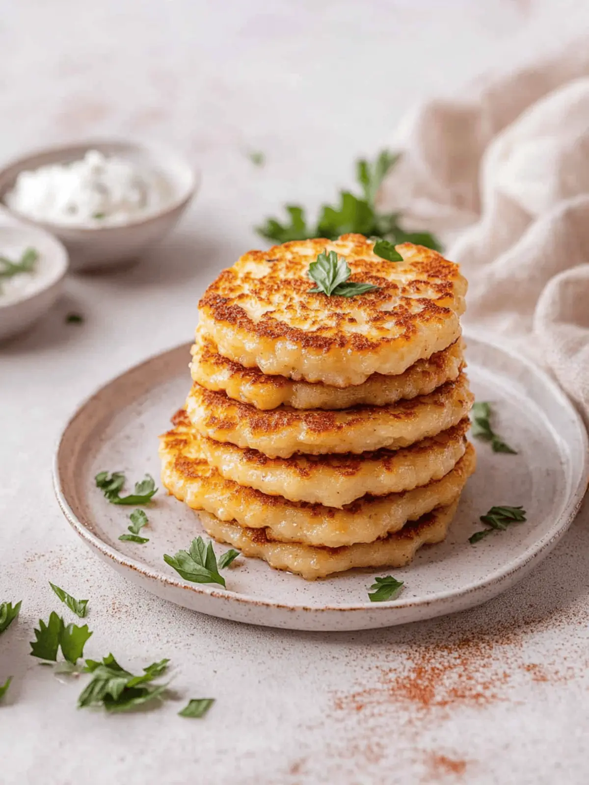 Crispy Blumenkohl Röstis - Low-Carb Genuss 4 Blumenkohl Röstis