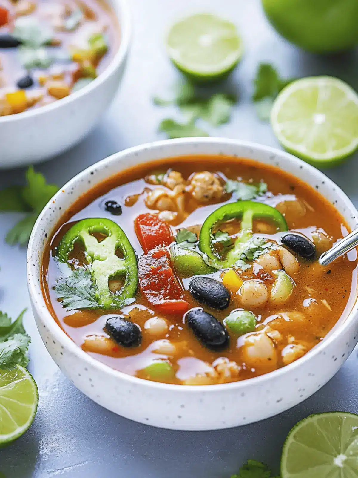 Hühnchen-Fajita-Suppe für den perfekten Genuss 4 Hühnchen-Fajita-Suppe