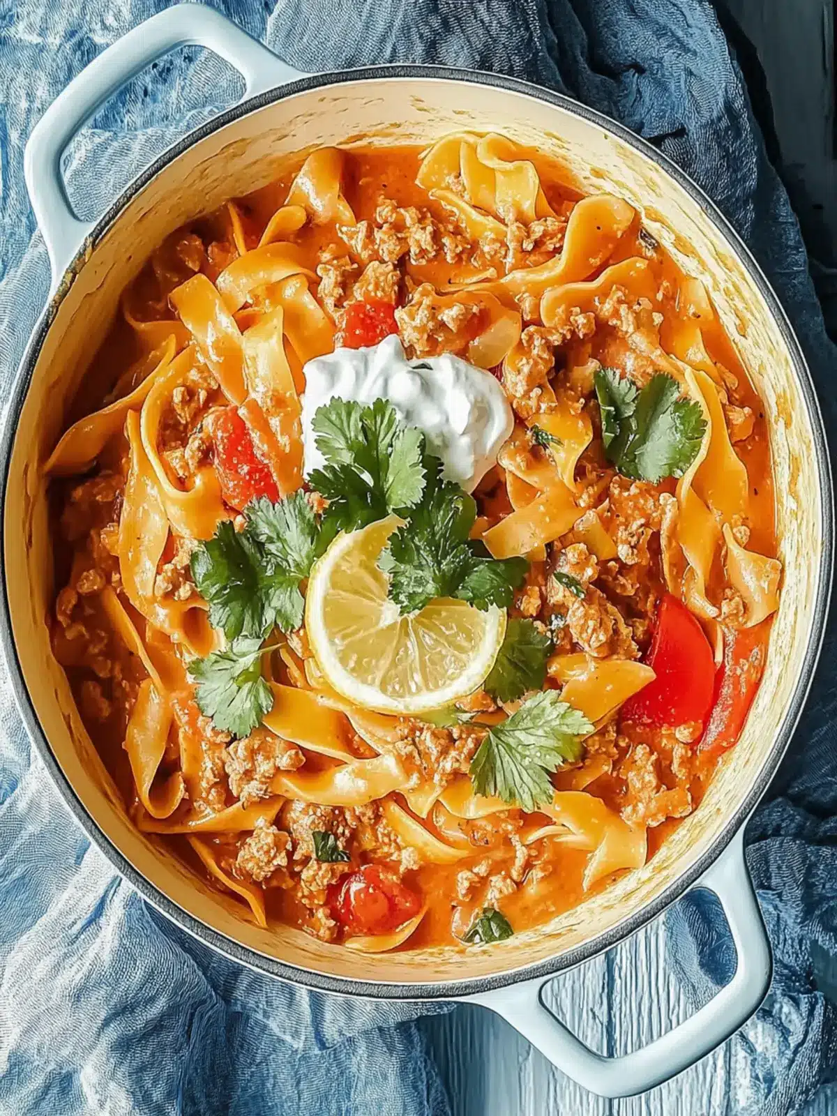 Hähnchenfleisch Fajita Pasta in einem Topf zaubern 2 Hähnchenfleisch Fajita Pasta