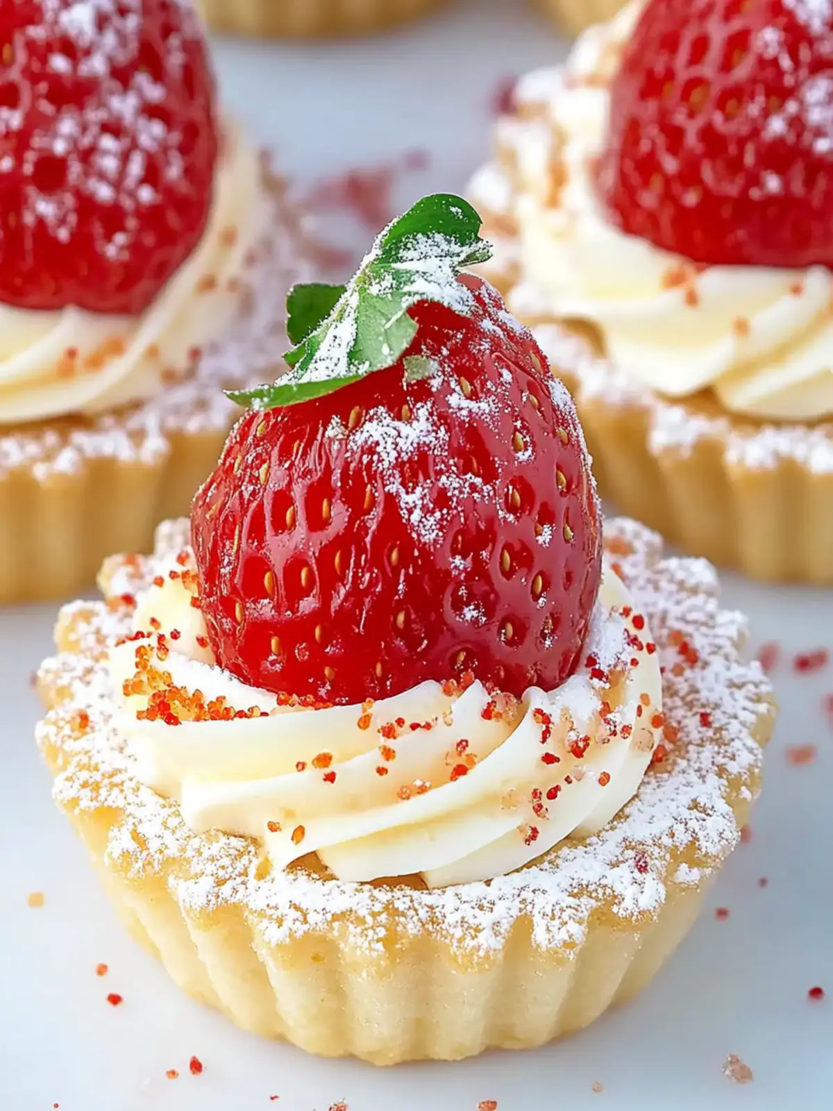 Weißes Schokoladenmousse-Tart
