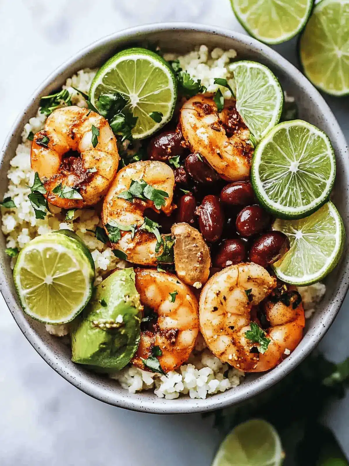 Chipotle Limetten Garnelen Schüssel Rezept