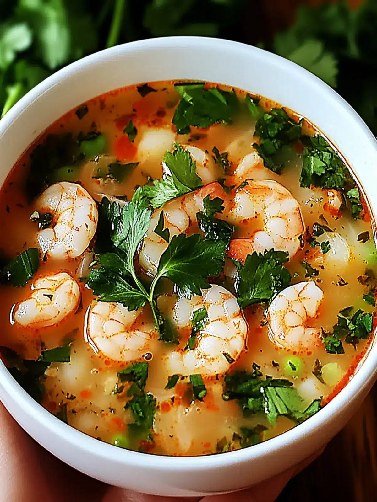 Scharfe Garnelensuppe für schnelle Abende 4 Scharfe Garnelensuppe