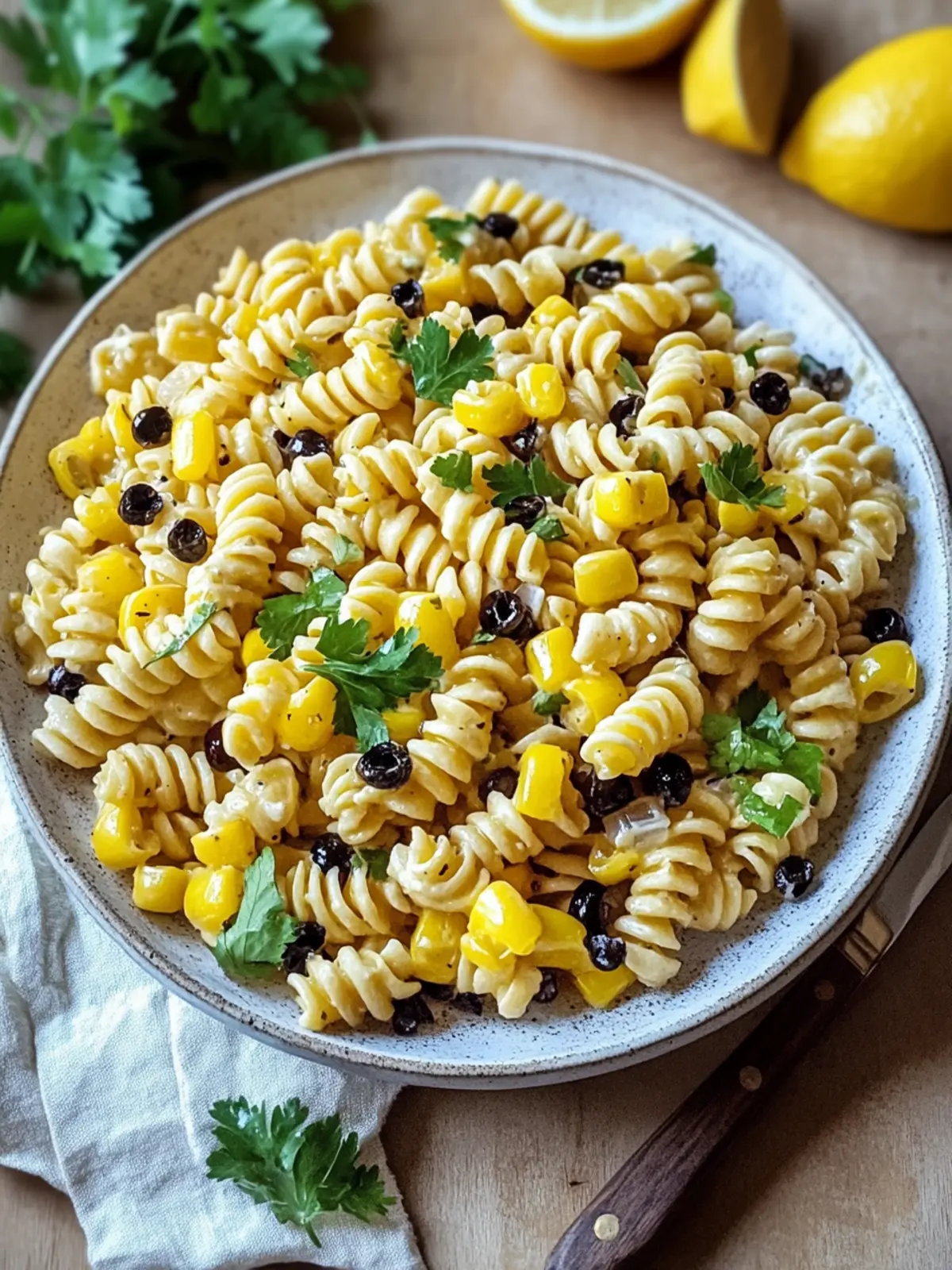 Schwarze Bohnen und Mais Pasta Salat Freude 4 Schwarze Bohnen und Mais Pasta Salat