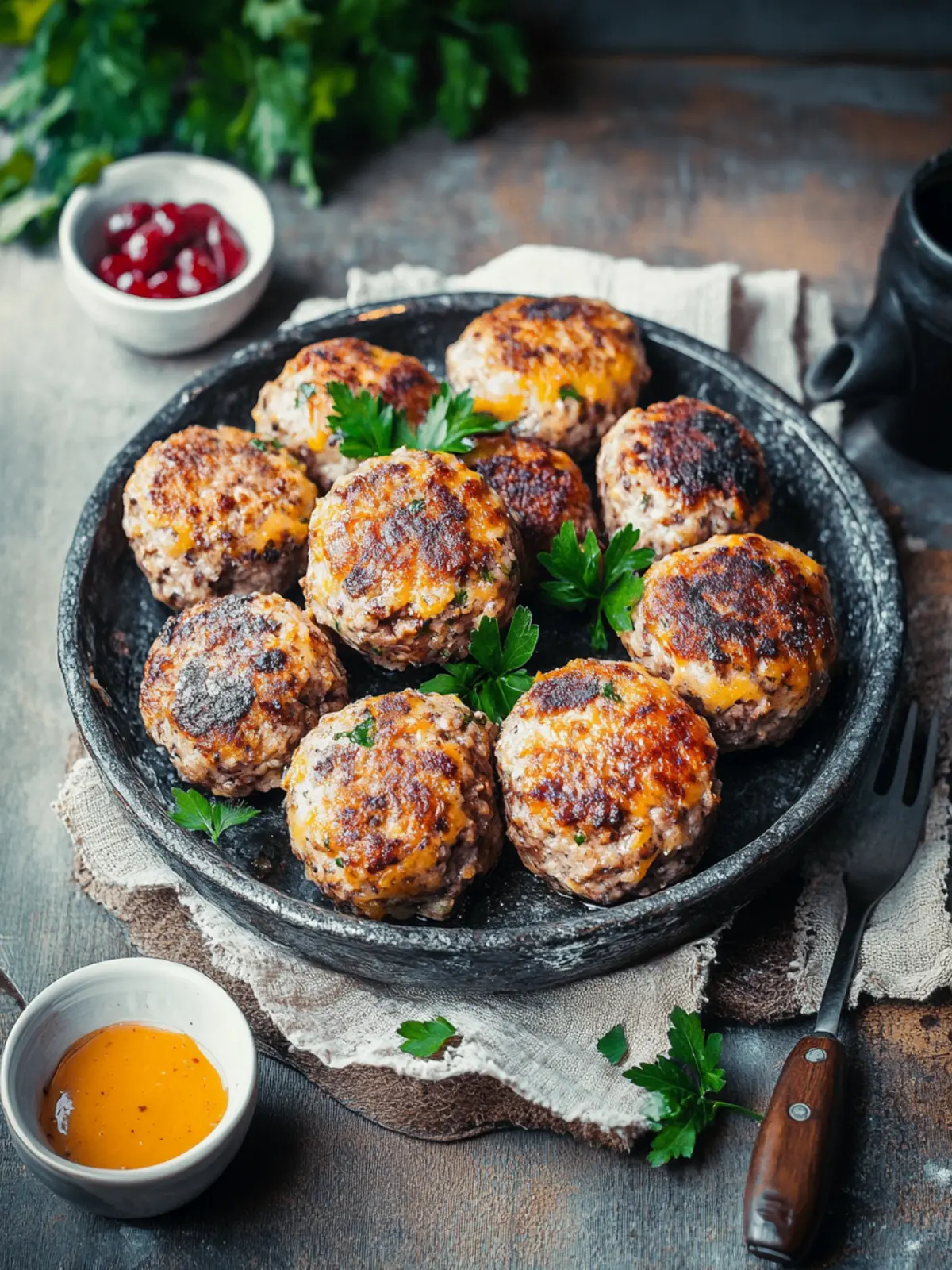 Frikadellen aus dem Ofen: Gesund & Lecker Selbermachen 4 Frikadellen aus dem Ofen