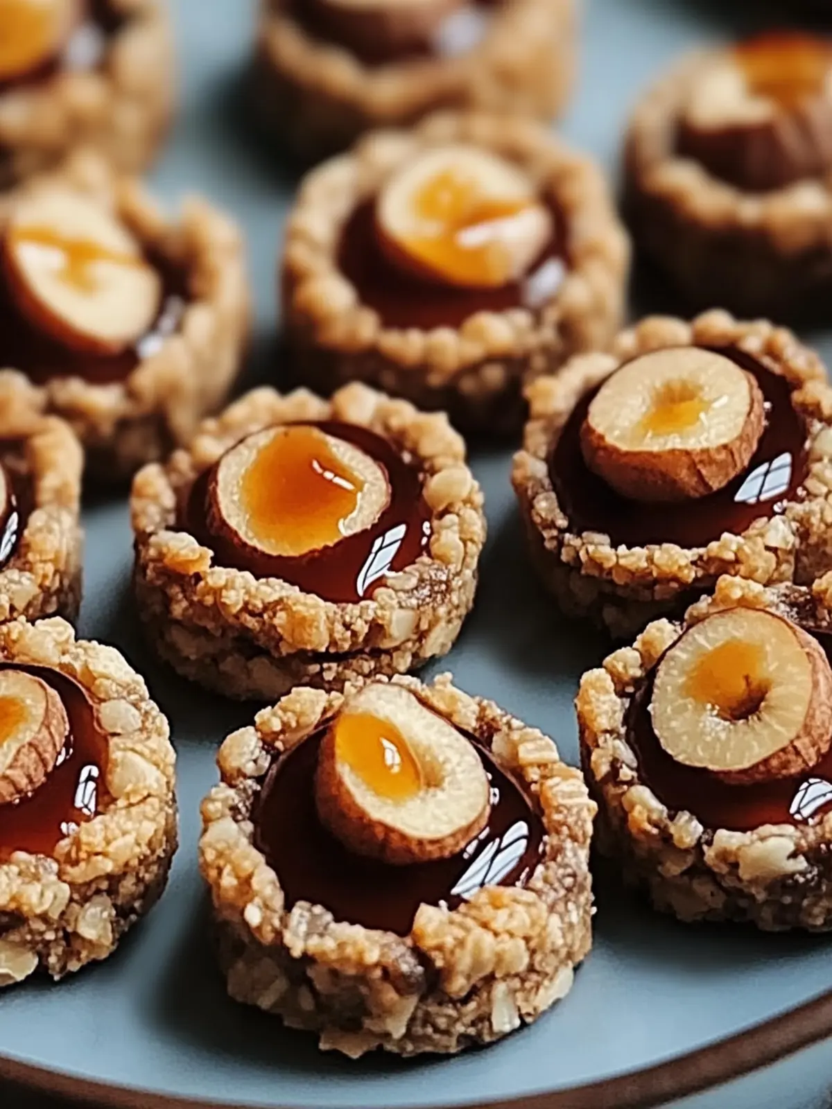Schokoladen-Haselnuss-Daumenabdruckkekse selbstgemacht 3 Schokoladen-Haselnuss-Daumenabdruckkekse für Genießer
