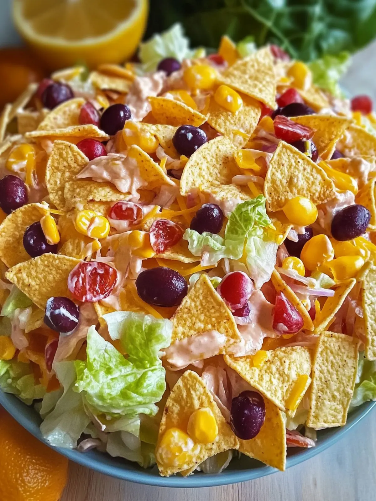 Bunter Taco-Nudelsalat mit Crunch für jede Feier 2 Bunter Taco-Nudelsalat mit Crunch