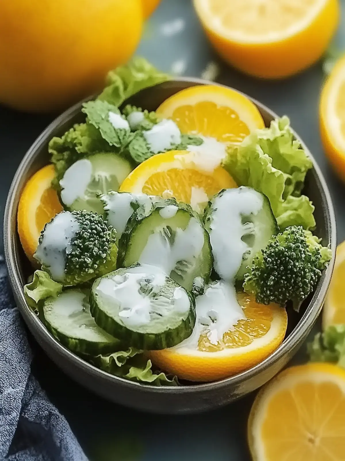 Brokkoli Gurkensalat für eine gesunde Erfrischung 5 Broccoli cucumber salad for a healthy refreshment