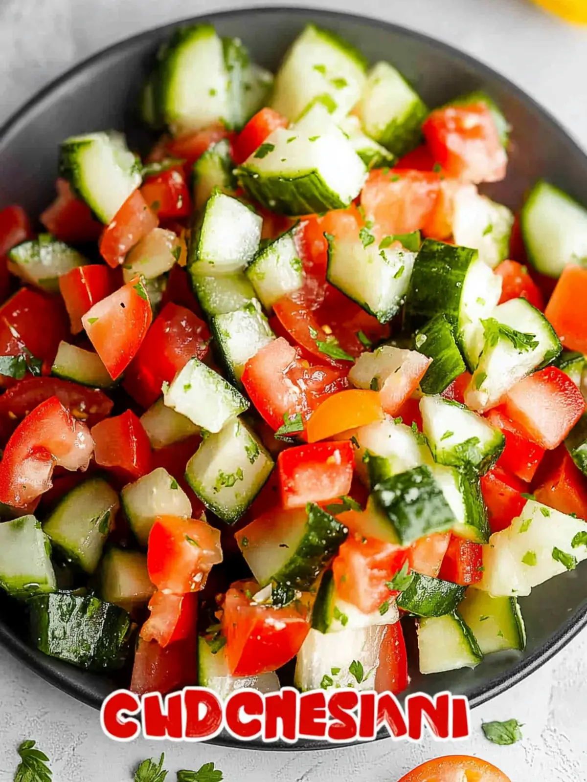 Cremiger Tomaten Gurkensalat für den Sommer 5 Tomaten Gurkensalat