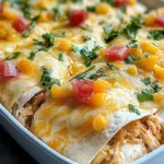 Queso Hühnchen Enchiladas Auflauf für Eilige 6 Queso Hühnchen Enchiladas Auflauf