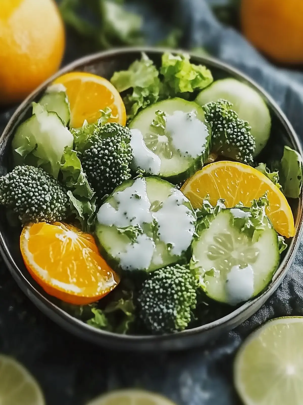 Brokkoli Gurkensalat für eine gesunde Erfrischung 3 Broccoli cucumber salad for a healthy refreshment