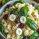 Spinat Nudelsalat mit Feta und Cranberries Rezept 6 Spinat Nudelsalat mit Feta und Cranberries