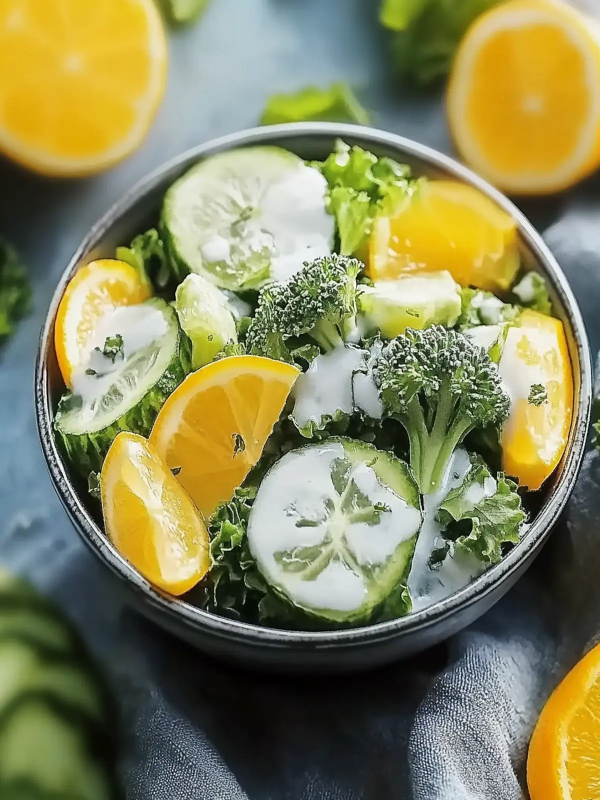 Brokkoli Gurkensalat für eine gesunde Erfrischung 4 Broccoli cucumber salad for a healthy refreshment