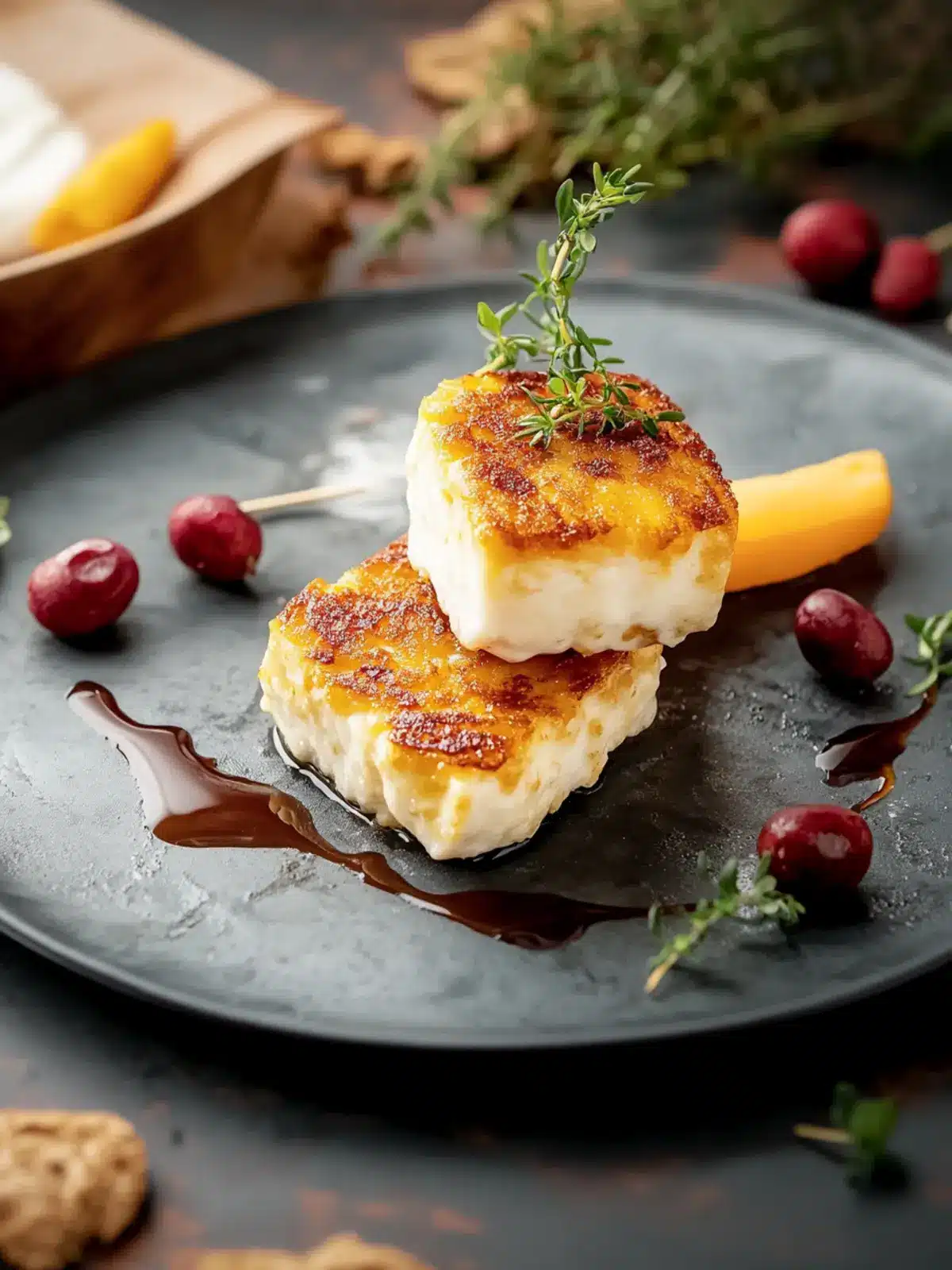 Mais-Rosmarin-Polentataler mit Schafskäse genießen 3 Mais-Rosmarin-Polentataler mit Schafskäse