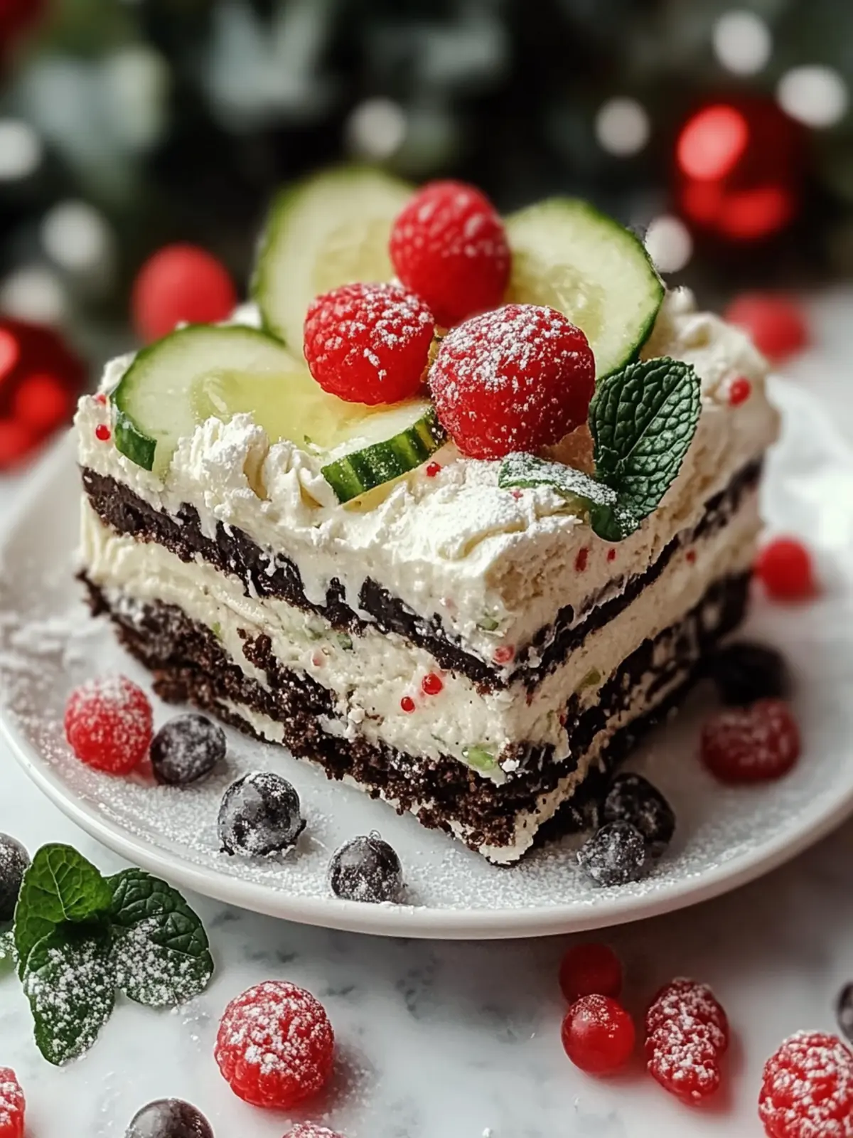 Keine-Bake-Weihnachts-Oreo-Lasagne für Festtagsfreude 2 Keine-Bake-Weihnachts-Oreo-Lasagne