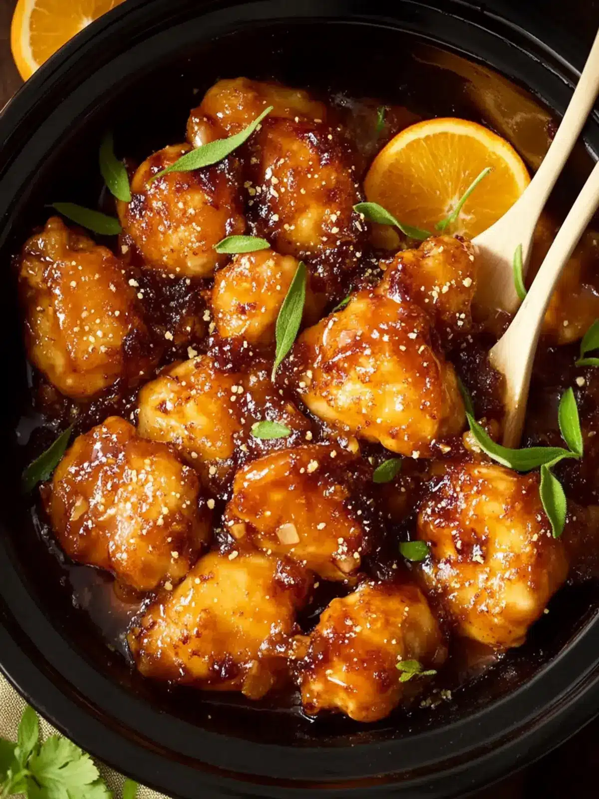 Slow Cooker Orangen-Hähnchen für einfaches Kochen 5 Slow Cooker Orangen-Hähnchen