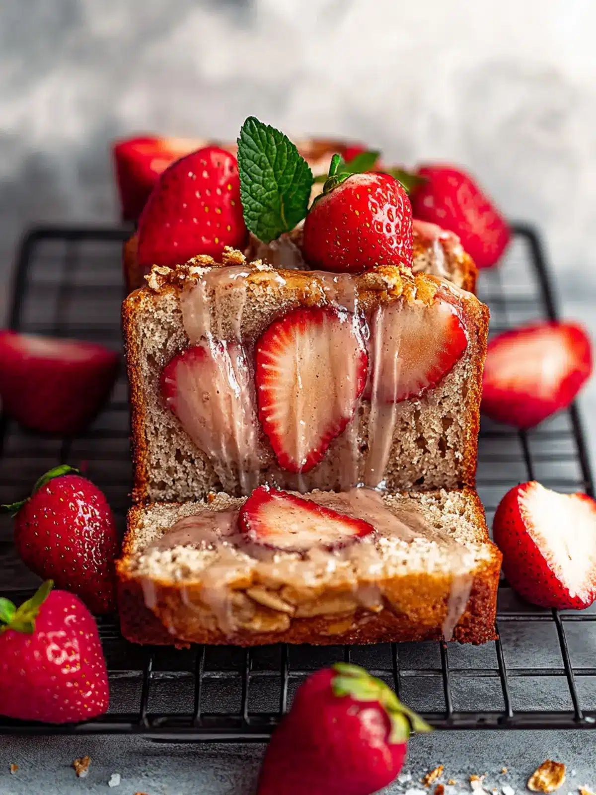 Veganes Erdbeer-Cashew-Bananenbrot für jeden Tag 2 Veganes Erdbeer-Cashew-Bananenbrot