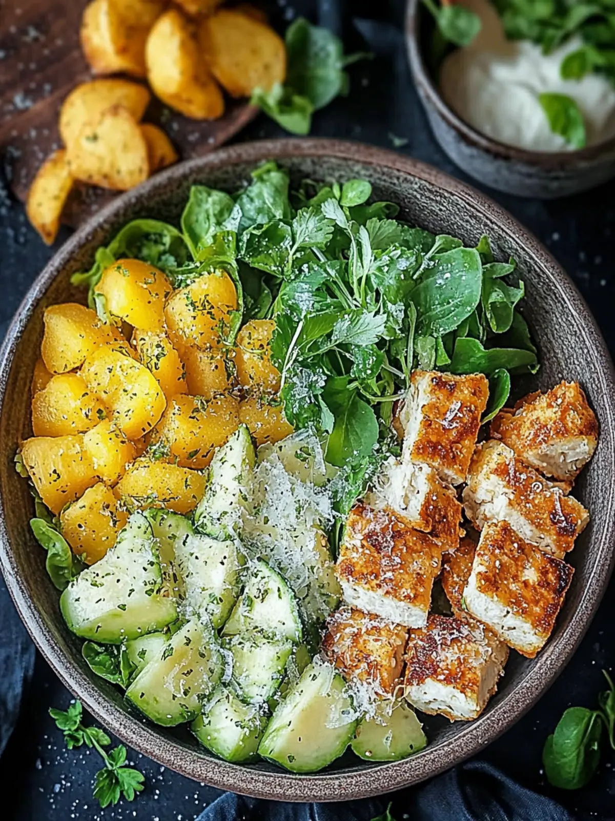 Caesar Hähnchen Bowl: Der Alltagsgenuss für Jeden 4 Caesar Hähnchen Bowl: A treat for every day