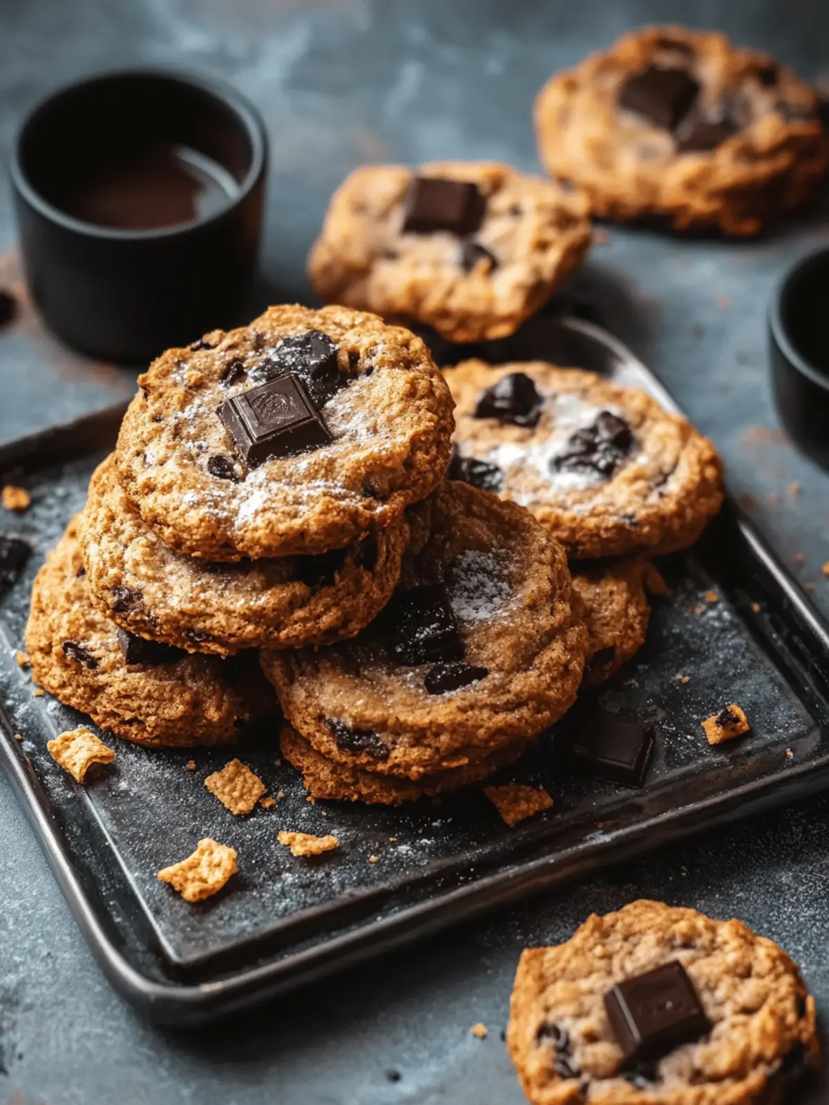 Kölner Schokoladenkekse mit knusprigen Chips genießen 4 Kölner Schokoladenkekse mit knusprigen Chips