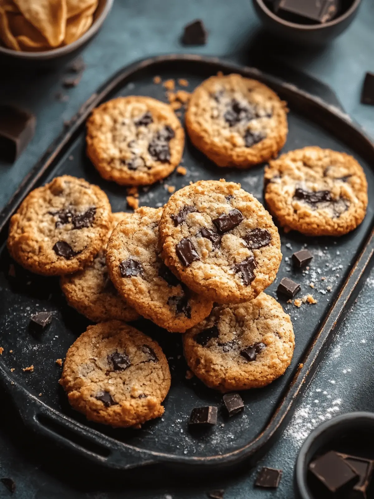 Kölner Schokoladenkekse mit knusprigen Chips genießen 2 Kölner Schokoladenkekse mit knusprigen Chips