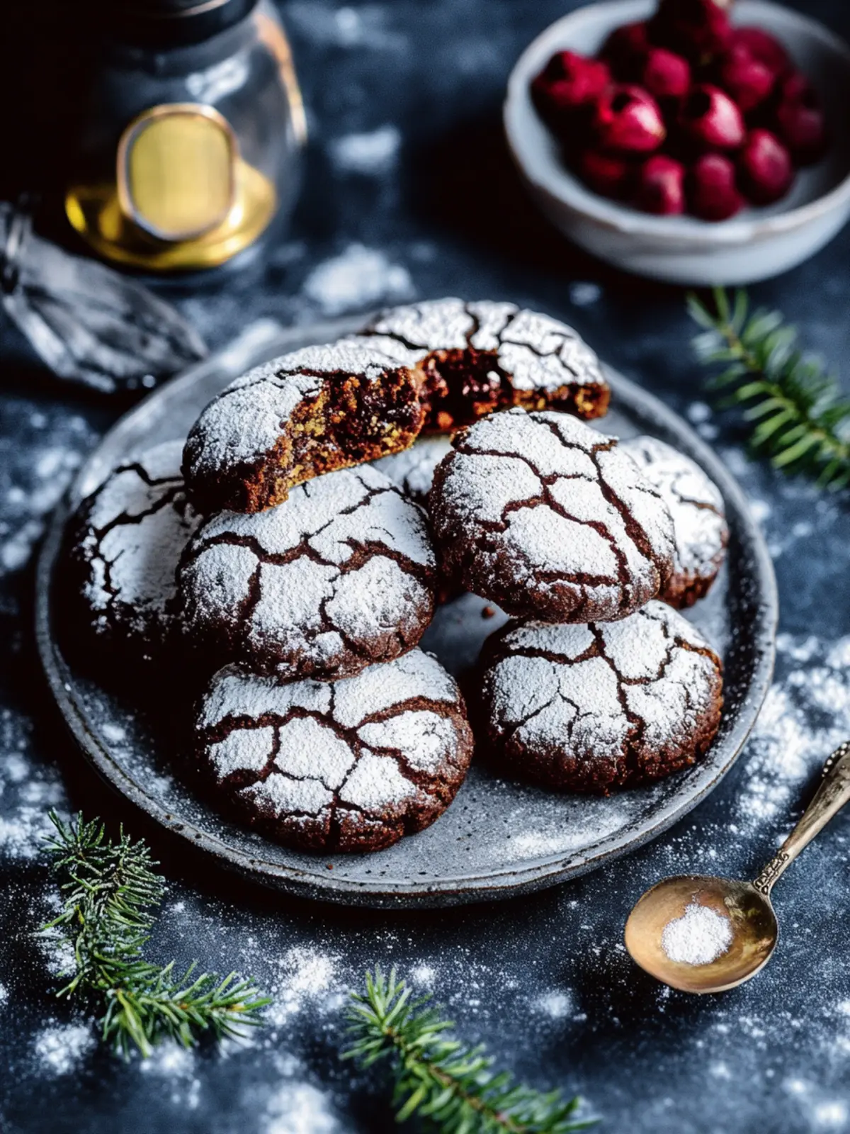 Schokoladige Crinkle Cookies – zart, fudgy & unwiderstehlich 5 Schokoladige Crinkle Cookies – zart, fudgy & unwiderstehlich