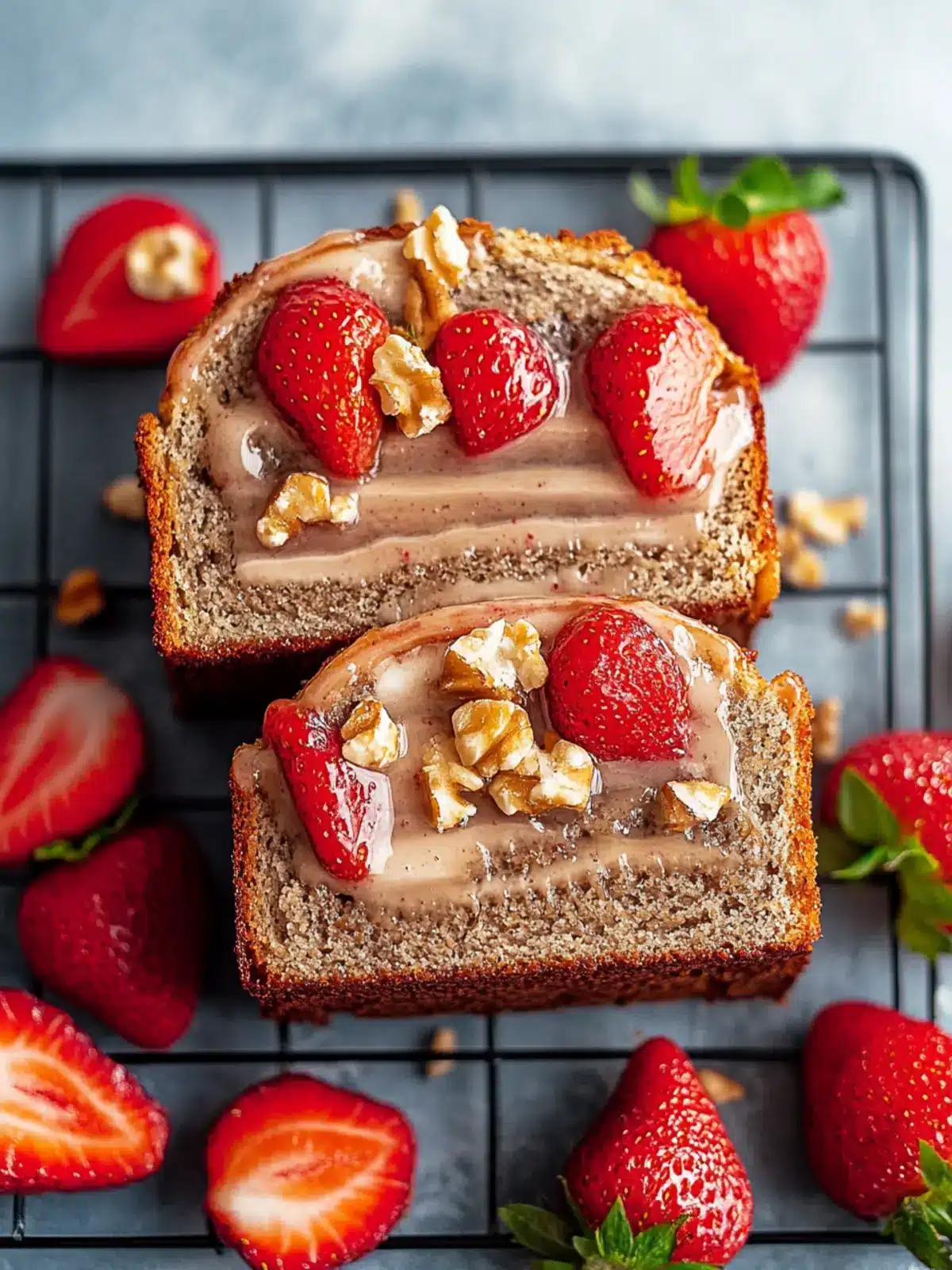 Veganes Erdbeer-Cashew-Bananenbrot für jeden Tag 3 Veganes Erdbeer-Cashew-Bananenbrot