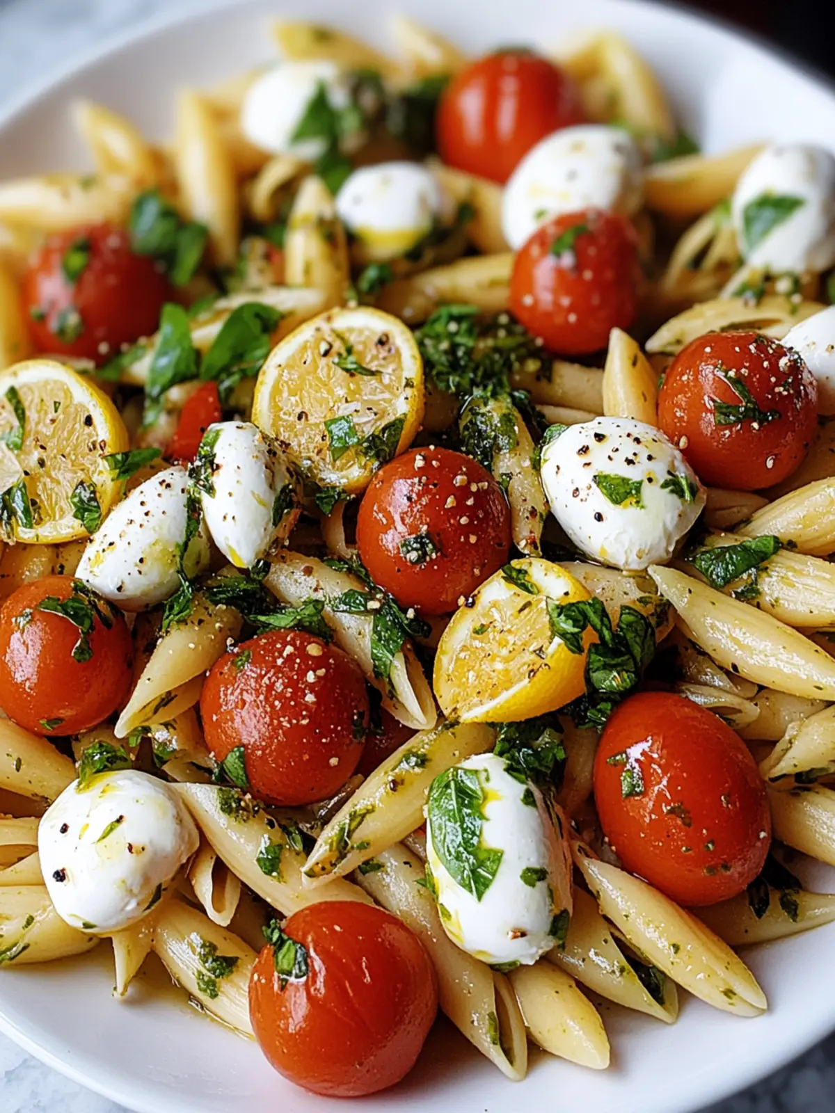 Italienischer Nudelsalat mit Mozzarella & Tomaten lecker 3 Italienischer Nudelsalat mit Mozzarella & Tomaten lecker