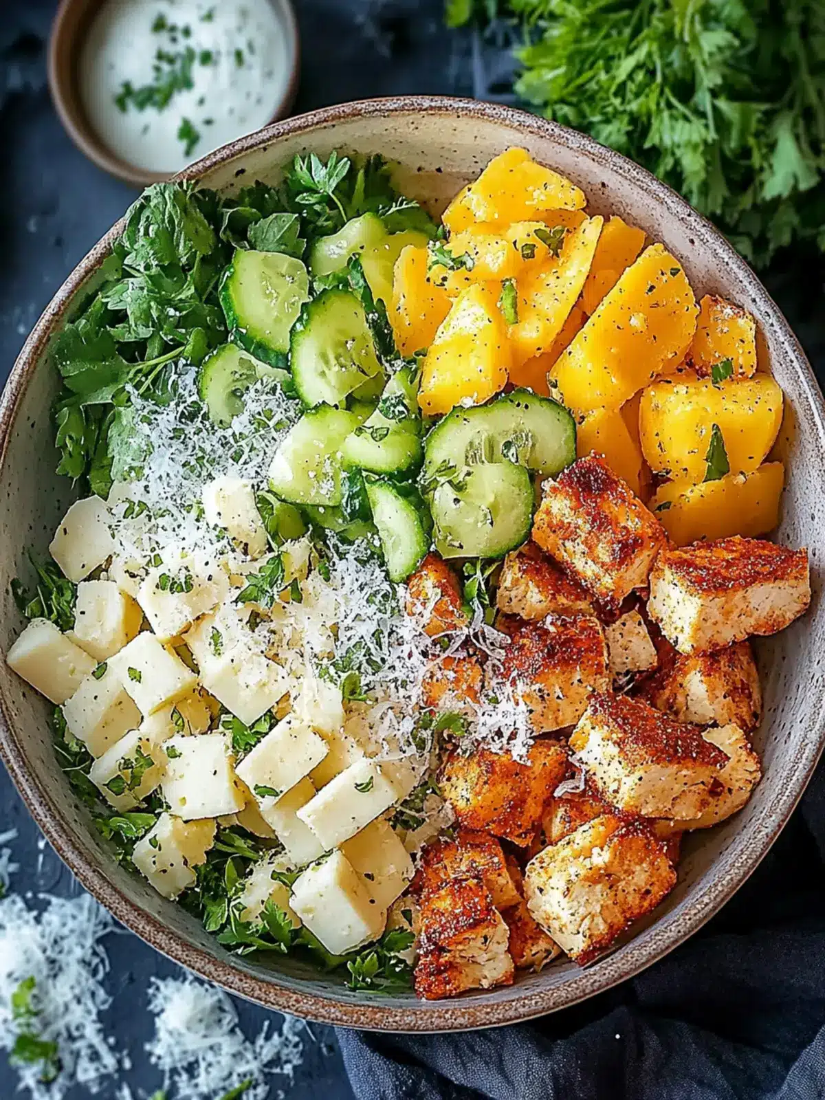 Caesar Hähnchen Bowl: Der Alltagsgenuss für Jeden 5 Caesar Hähnchen Bowl: A treat for every day