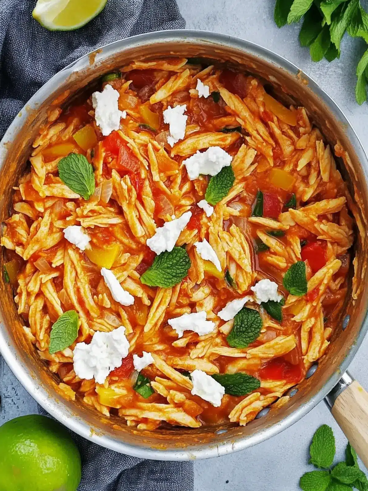 Eintopf-Orzo mit Feta – Schnelle mediterrane Köstlichkeit 5 Eintopf-Orzo mit Feta