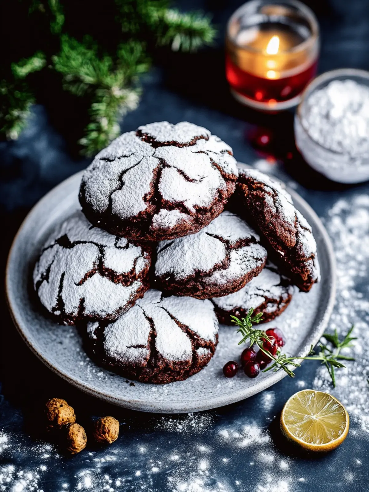 Schokoladige Crinkle Cookies – zart, fudgy & unwiderstehlich 2 Schokoladige Crinkle Cookies – zart, fudgy & unwiderstehlich